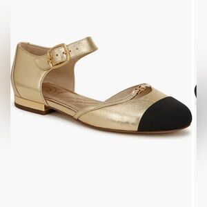 Sam Edelman Rylie Ankle Strap Cap Toe Flat NWOT NWOB